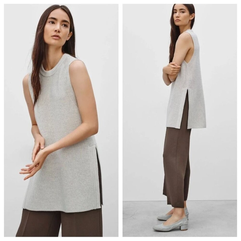 Wilfred Grey Sleeveless Knit Tunic Top, XS
